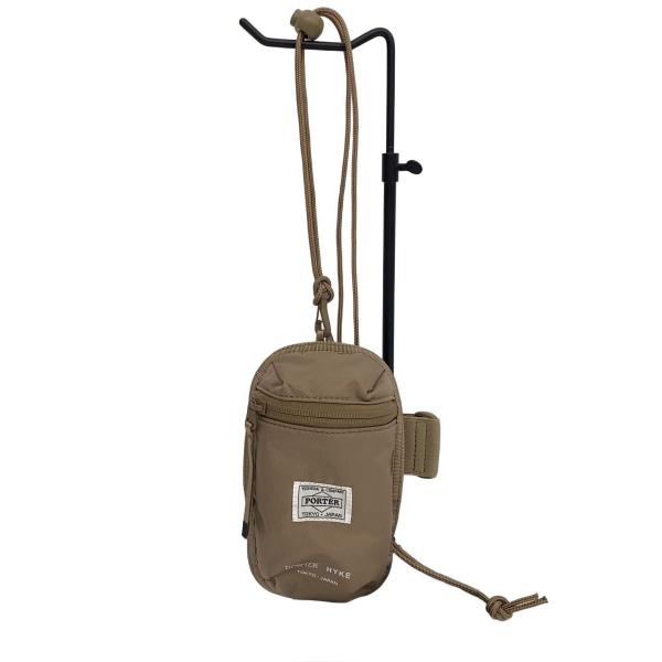 PORTER◆×HYKE/ARM POUCH/ポーチ/ナイロン/KHK/381-19544