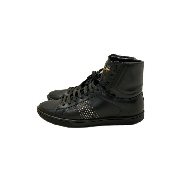 SAINT LAURENT◆エディ期/スタッズ/ハイカットスニーカー/41/BLK/322083