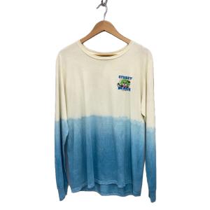 STUSSY◆長袖Tシャツ/M/コットン/BLU