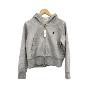 MASU◆23AW/ANGEL ZIP-UP HODDIE/44/コットン/GRY/無地/MFFW-CS0423//