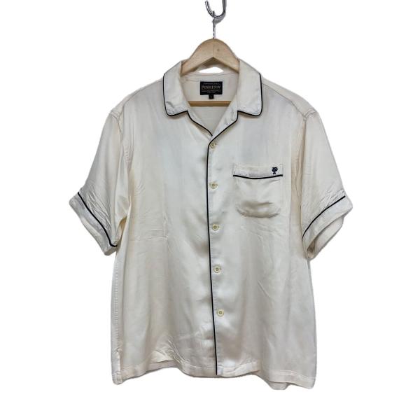 PENDLETON◆パイピング刺繍オープンカラーシャツ/S/レーヨン/CRM/