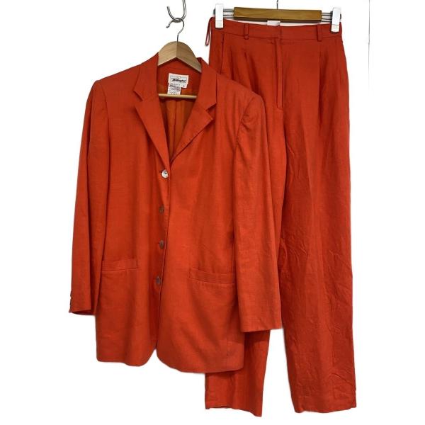 Worthington/80s/シェルボタン/レーヨンセットアップ/6/レーヨン/ORN/無地