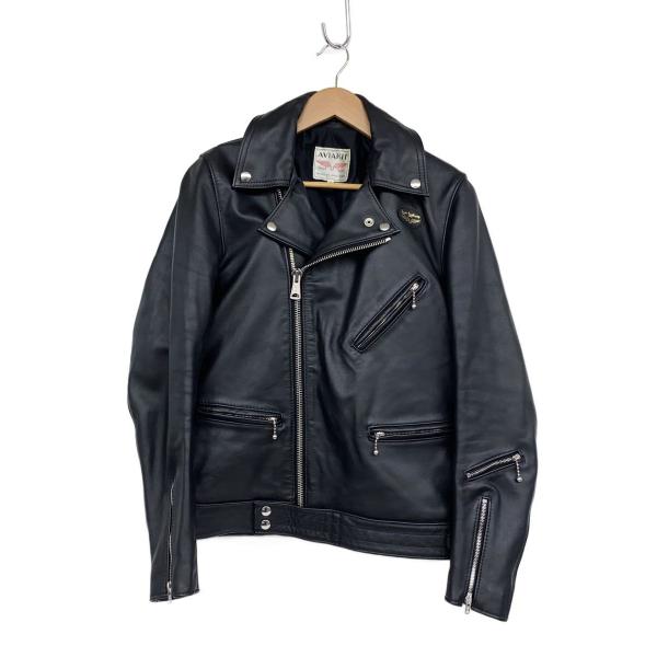 Lewis Leathers◆TIGHT FIT CYCLONE/36/レザー/BLK/無地