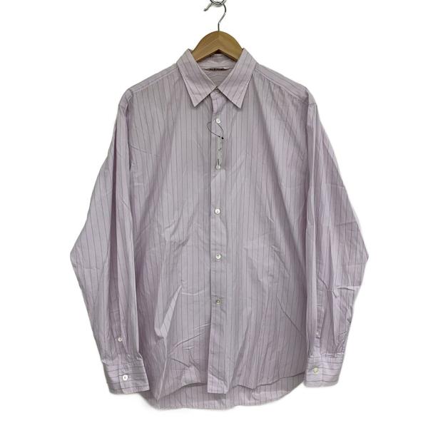 AURALEE◆SUVIN HIGH COUNT CLOTH STRIPE SHIRT/5/コットン...