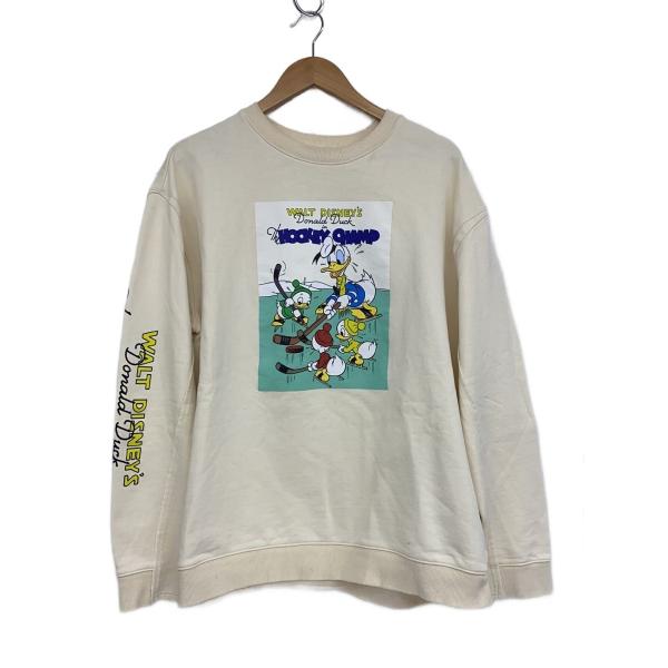 AMERI◆DISNEY/VINTAGE POSTER SWEAT/M/コットン/BEG/02252...