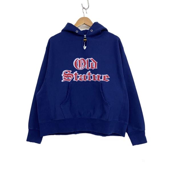 MOUSSY◆OLD BIG HOODIE SWEAT/FREE/コットン/NVY/プリント/010...
