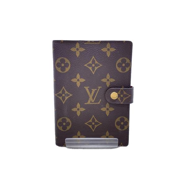 LOUIS VUITTON◆アジェンダPM_モノグラム_BRW/レザー/ブラウン/レディース/ルイヴ...