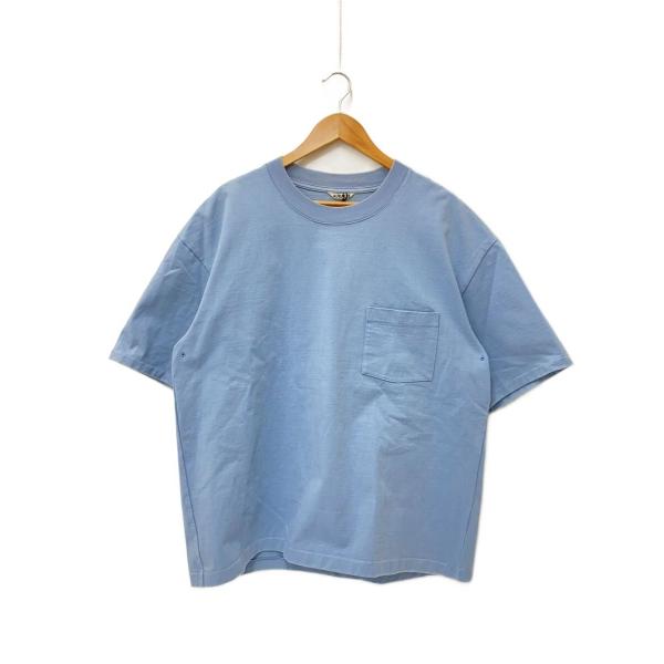 AURALEE◆Tシャツ/5/コットン/BLU