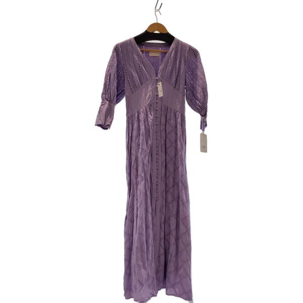 AMERI◆長袖ワンピース/FREE/コットン/PUP/無地/0191530971