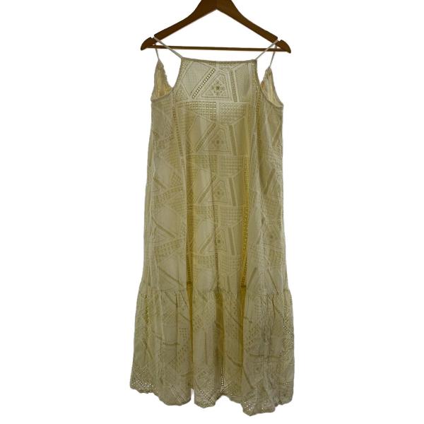 AMERI◆LINDA TURKEY ORGANIC DRESS/ワンピース/S/コットン/IVO/...
