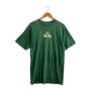 STUSSY◆Tシャツ/L/コットン/GRN/プリント/CA-28629