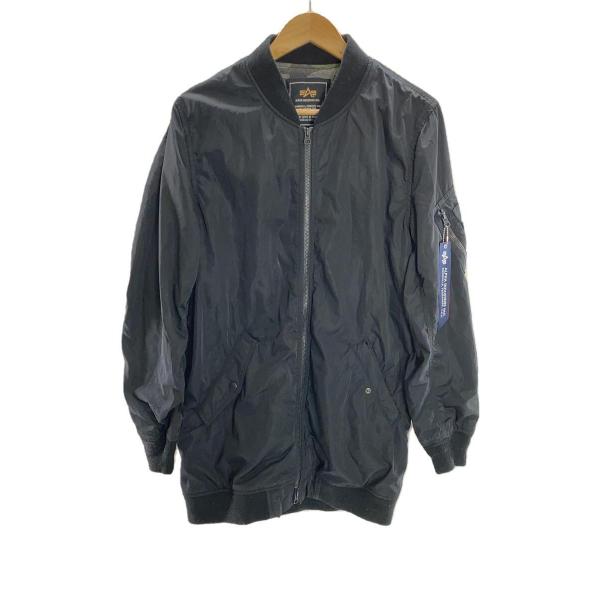 ALPHA INDUSTRIES◆ジャケット/L/ポリエステル/BLK/ta7019-8101/MA...