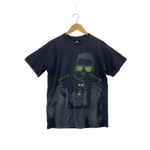 STUSSY◆Tシャツ/M/コットン/BLK/プリント