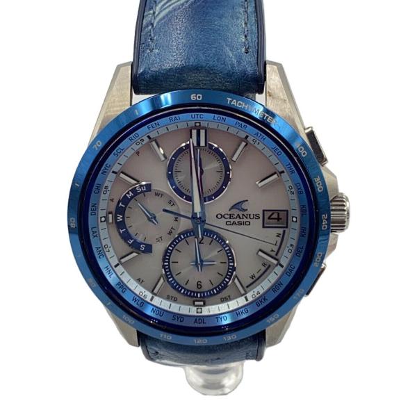 CASIO◆ソーラー腕時計_OCEANUS/デジタル