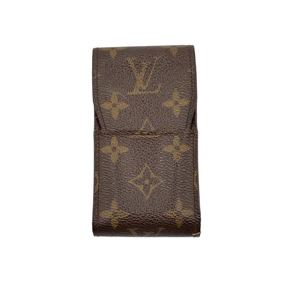 LOUIS VUITTON◆エテュイ・シガレット_モノグラム・キャンバス/PVC/BRW/総柄/レデ...
