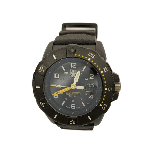 LUMINOX◆NAVY SEAL 3600 SERIES/クォーツ腕時計/アナログ/ラバー/カーボ...