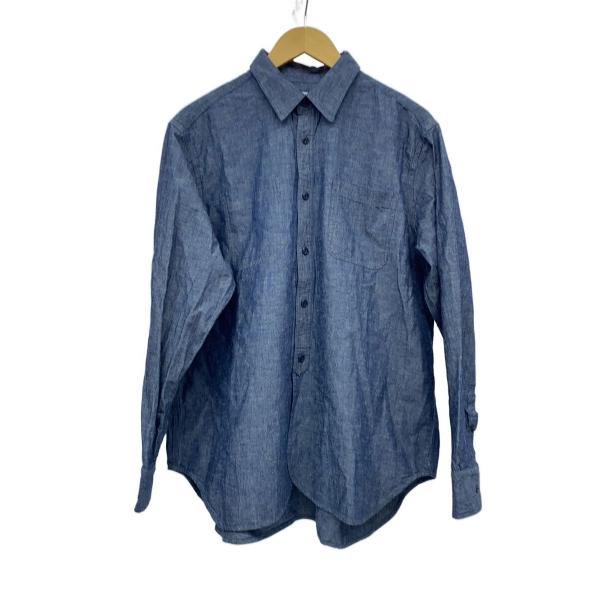 LE VETEMENT ATLANTIQUE/リネン混/シャンブレーシャツ/L/コットン/NVY