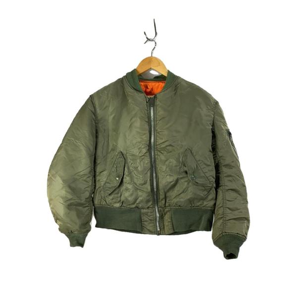 ALPHA INDUSTRIES◆フライトジャケット/M/ナイロン/KHK