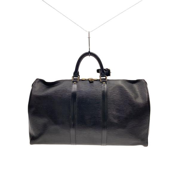 LOUIS VUITTON◆キーポル50_エピ/--/BLK/無地