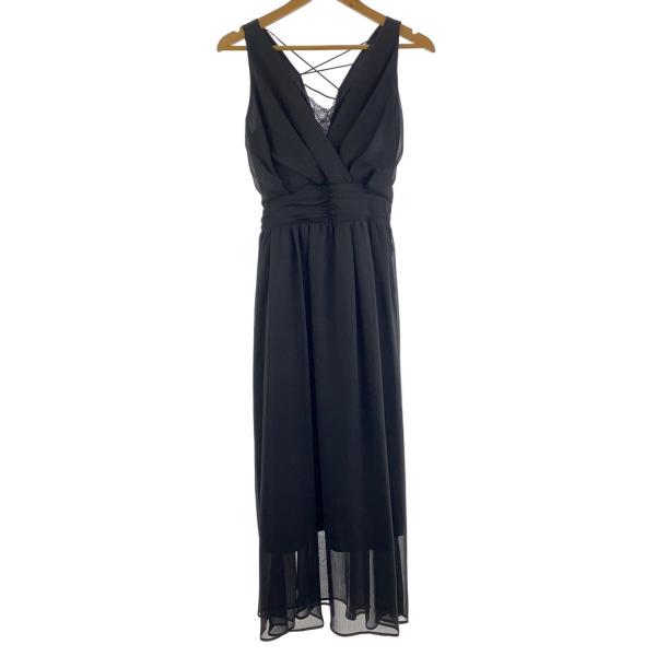 AMERI◆ノースリーブワンピース/M/ポリエステル/BLK