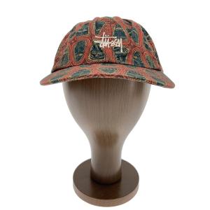 STUSSY◆キャップ/--/コットン/総柄/メンズ