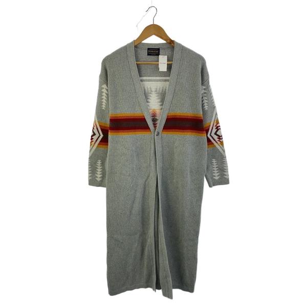 PENDLETON◆カーディガン(厚手)/--/コットン/GRY/9175-5004
