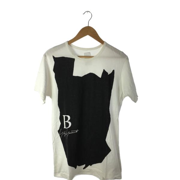 B Yohji Yamamoto◆BLACK and BLACK/プリントTシャツ/2/コットン/W...