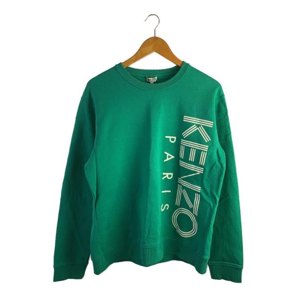 KENZO◆LOGO CREW SWEAT/L/コットン/GRN/プリント/F965SW1324MD