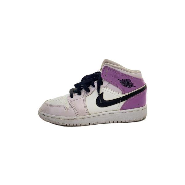 NIKE◆AIR JORDAN 1 MID_エア ジョーダン 1 ミッド/23cm/パープル/紫/ハ...