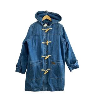 DENIM&CO/デニムダッフルコート/フリースライナー付/ダッフルコート/L/コットン/IDG/? NULL ?