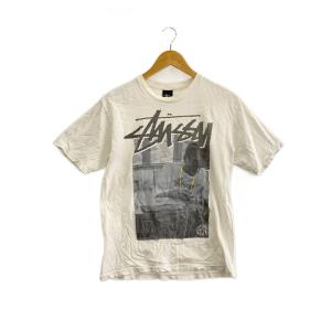 STUSSY◆J Dilla追悼/Tシャツ/S/コットン/WHT//PHOTO