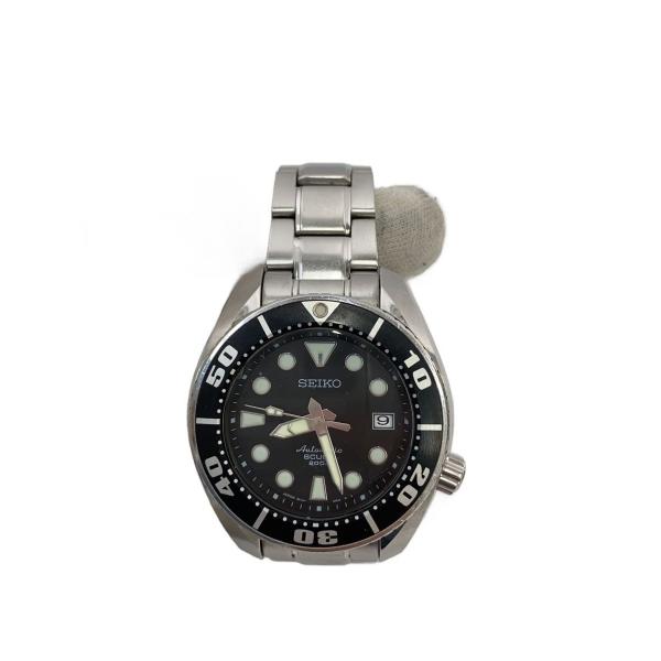 SEIKO◆プロスペック/スキューバ/自動巻腕時計/アナログ/ステンレス/BLK/SLV/SS/6R...