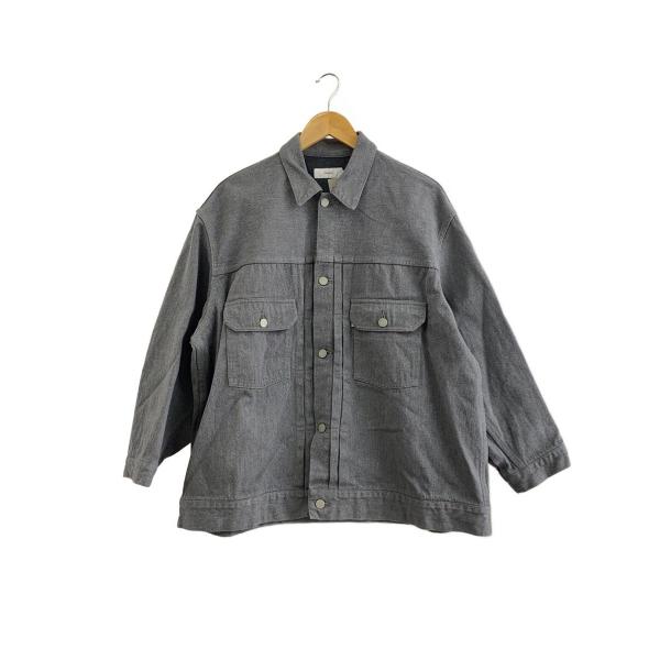 Graphpaper◆Colorfast Denim Blouson/Gジャン/1/デニム/GRY/...