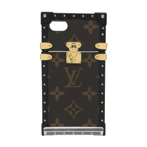 LOUIS VUITTON◆アイ・トランクIPHONE7_モノグラム・リバース_BRW/PVC/BRW/レディース