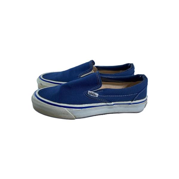 VANS◆80s/USA製/ローカットスニーカー/US5.5/BLU