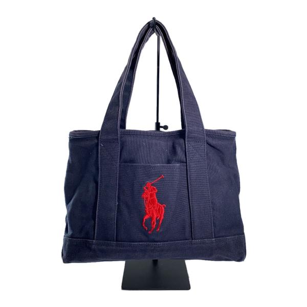 POLO RALPH LAUREN◆トートバッグ/キャンバス/NVY