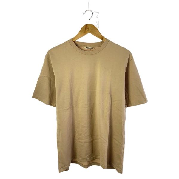 AURALEE◆Tシャツ/4/コットン/ベージュ/A9ST02GT/LUSTER PLAITING ...