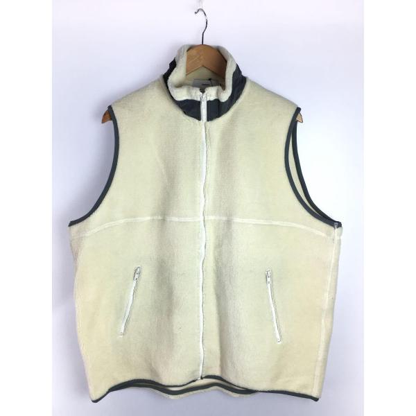 Graphpaper◆WOOL BOA ZIP VEST/フリースベスト/2/ウール/WHT/GU2...