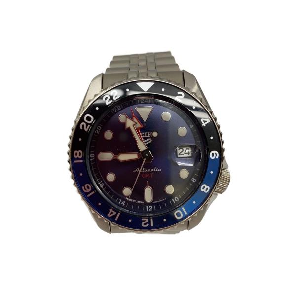 SEIKO◆5 SPORTS SKX Sports Styl/自動巻腕時計/ステンレスSLV/4R3...