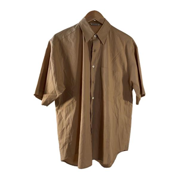 AURALEE◆半袖シャツ/3/コットン/A24SS03TN