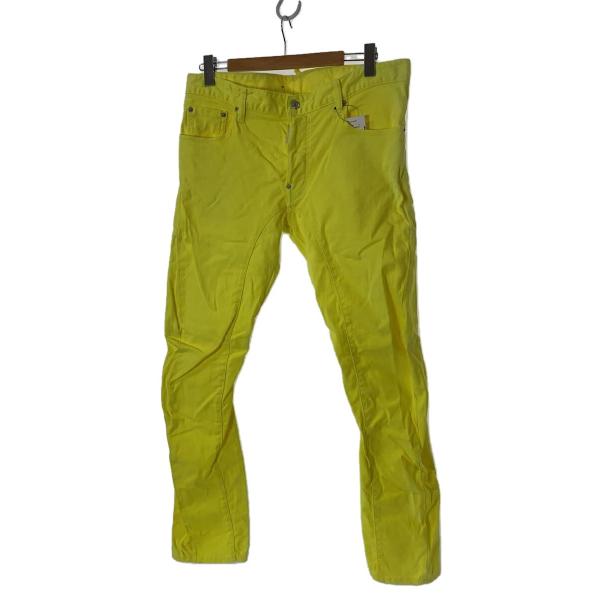 DSQUARED2◆ボトム/50/コットン/YLW/無地/S74LB0619