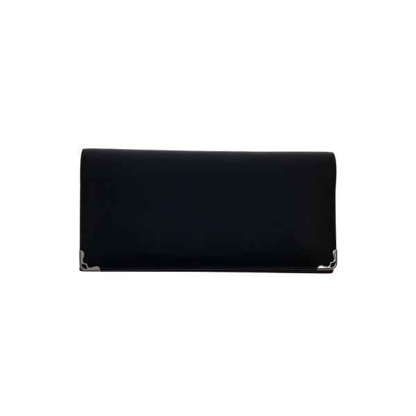 Cartier◆マスト ドゥ カルティエ/長財布/レザー/BLK/無地/メンズ/札入