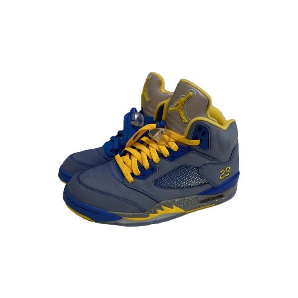 NIKE◆AIR JORDAN 5 LANEY JSP/エアジョーダン/ブルー/CD2720-400...
