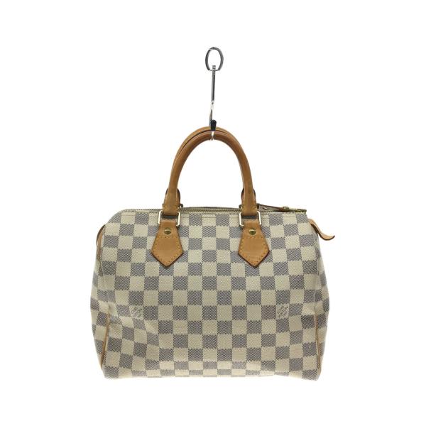 LOUIS VUITTON◆スピーディ25_ダミエ・アズール_WHT/PVC/WHT