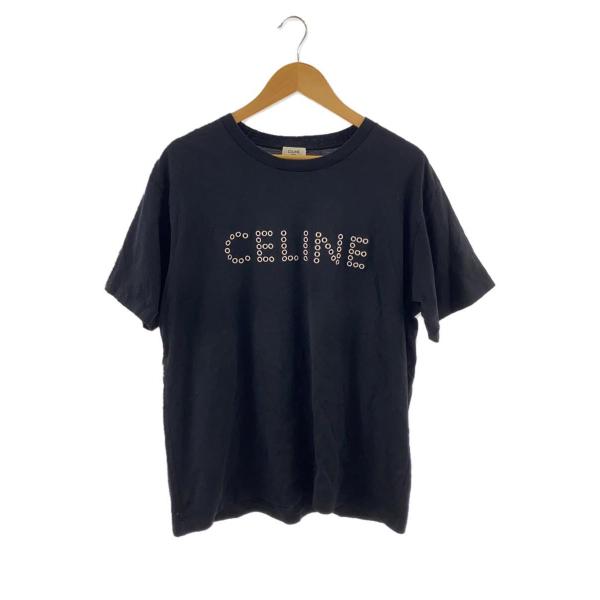 CELINE◆Tシャツ/L/コットン/BLK/2X41C671Q