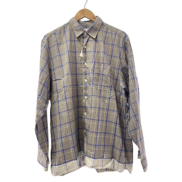 uniform experiment◆LINE CHECK SHIRT/長袖シャツ/3/コットン/チ...