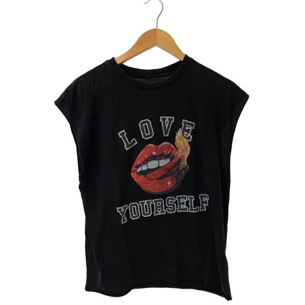 Zadig&amp;Voltaire◆ノースリーブカットソー/S/コットン/BLK/wkts7001f/Lo...