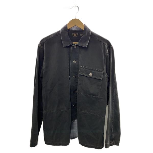 RRL◆カバーオール/M/コットン/GRY/ヘリンボーン