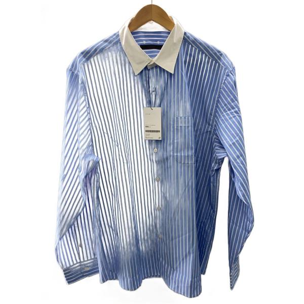 SOPHNET.◆長袖シャツ/XL/コットン/BLU/ストライプ/SOPH-242019/24SS/...