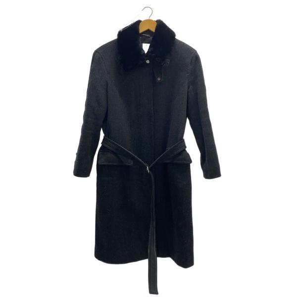 MAX MARA◆Week End/コート/40/ウール/BLK//